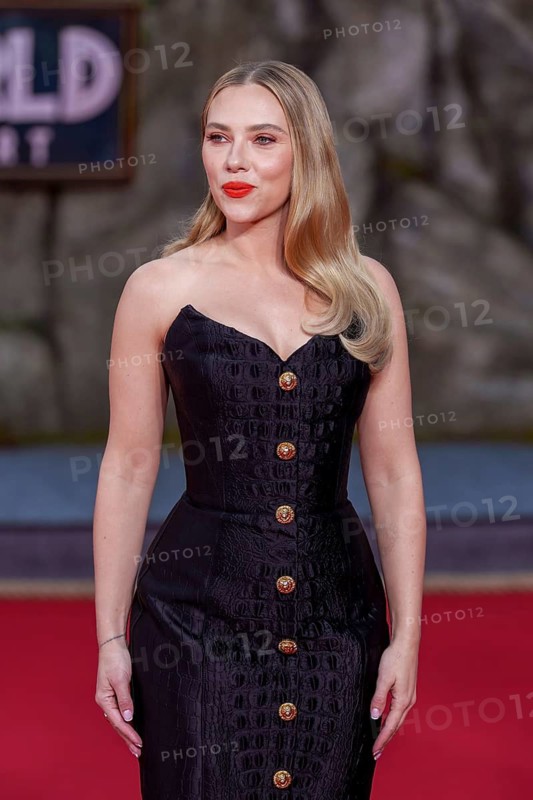 Scarlett Johansson at the German premiere of the adventure film Jurassic World, the rebirth at Berlin's Zoo Palast on 18 June 2025