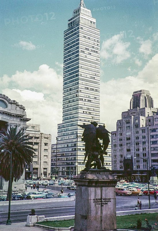 Latin American skyscraper, Ciudad de México, Mexico City, CDMX, Mexico around 1961