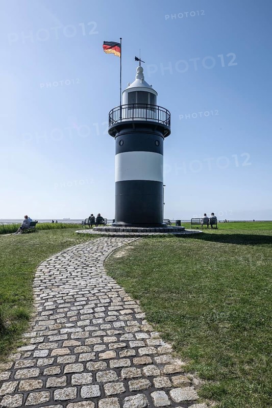 Lighthouse, Wremen, Lower Saxony, Germany