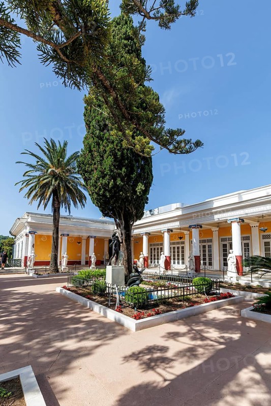 Achilleion Palace built for the Austrian Empress Elisabeth Sissi on the island of Corfu, Greece