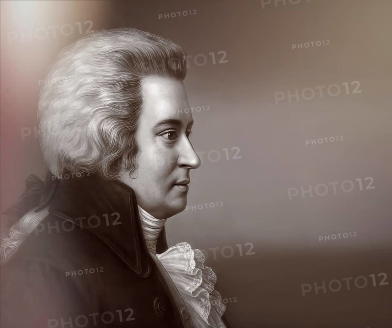 Wolfgang Amadeus Mozart, 1756 – 1791, composer of classical music, First Viennese School, digitally edited