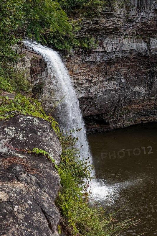 Desoto Falls on the Little River at Desoto State park near Mentone, Alabama, USA