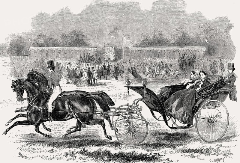 Parisian fashion, 1857