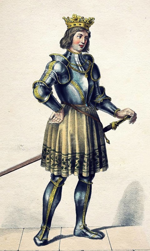 Louis II (Czech Ludvík Jagellonský, Hungarian II Lajos, Croatian Ludovik II: born 1 July 1506 in Ofen: died 29 August 1526 near Mohacs) was King of Bohemia, Hungary and Croatia from the originally Polish-Lithuanian dynasty of the Jagiellons, Historical, digitally restored reproduction from a 19th century original, Record date not stated