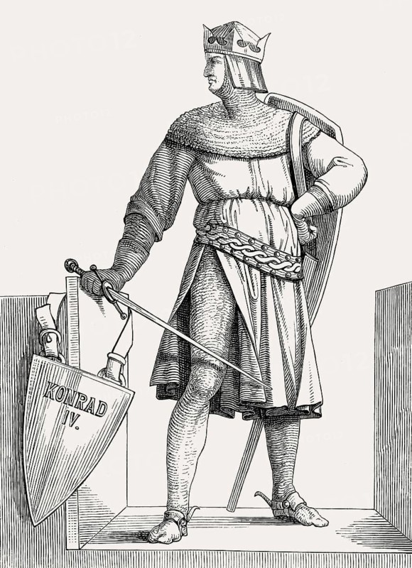 Conrad, 1228 – 1254, King of Germany (King of the Romans)