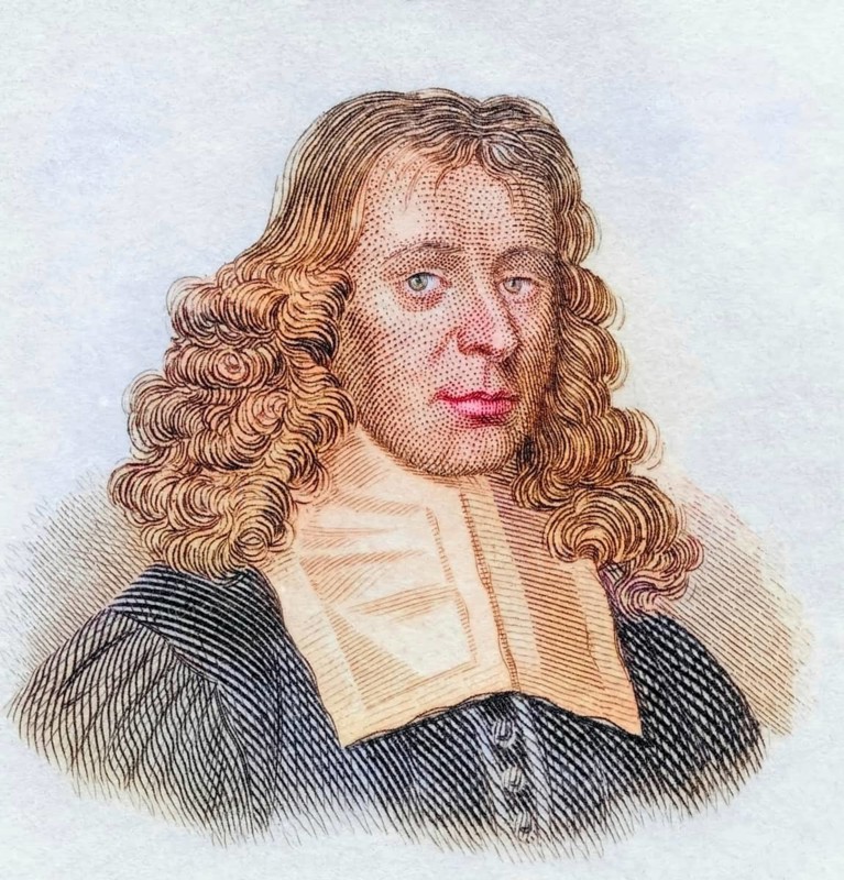 David Gregory, (born 3 June 1659 in Aberdeen, Scotland, died 10 October 1708 in Maidenhead, Berkshire, England) was Professor of Mathematics at the University of Edinburgh and Professor of Astronomy at the University of Oxford, coloured woodcut from Crabbe's Historical Dictionary from 1825, Historical, digital reproduction