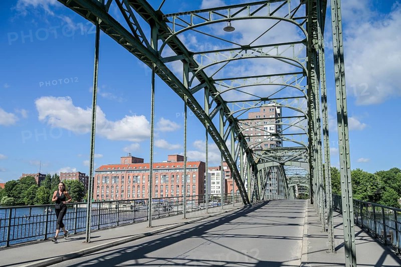 Eiswerder Bridge, Eiswerder Island, Hakenfelde, Spandau, Berlin, Germany