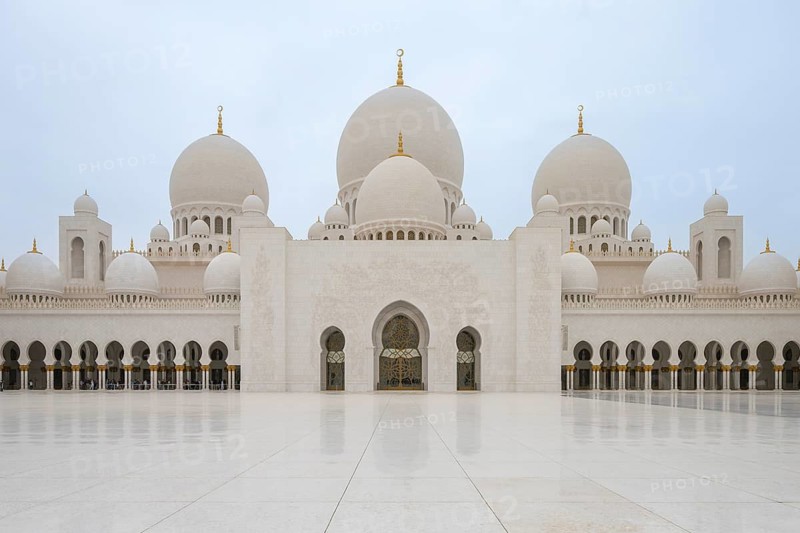Sheikh Zayed Mosque, Sheikh Zayed Mosque, Courtyard, Abu Dhabi, United Arab Emirates