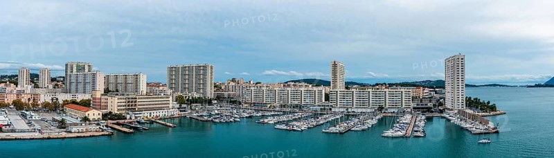 Panorama of Port of Toulon, France