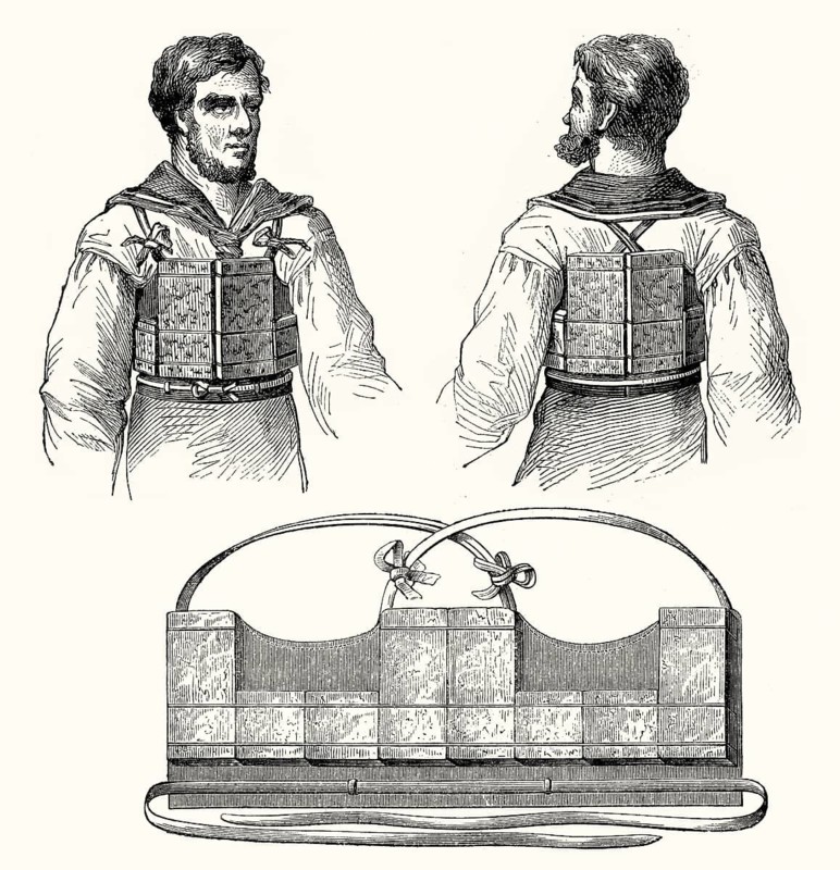 Life jackets from the the 19th century