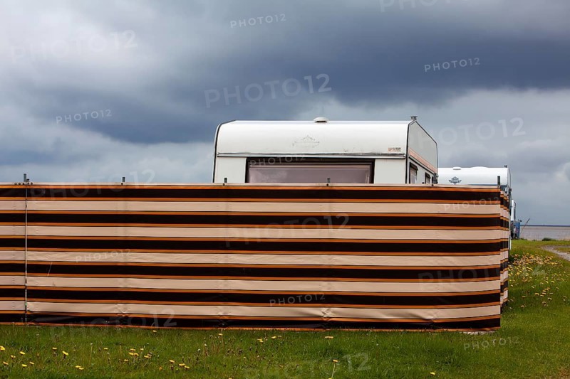 Green beach, campground, Wremen, Lower Saxony, Germany