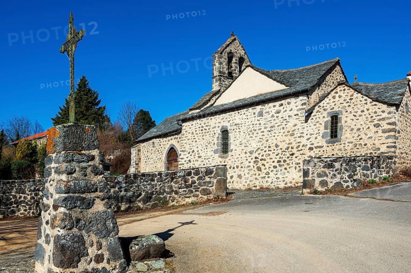 Ternant-les-Eaux. St. Mary's Church. Puy de Dome. Auvergne-Rhone-Alpes. France