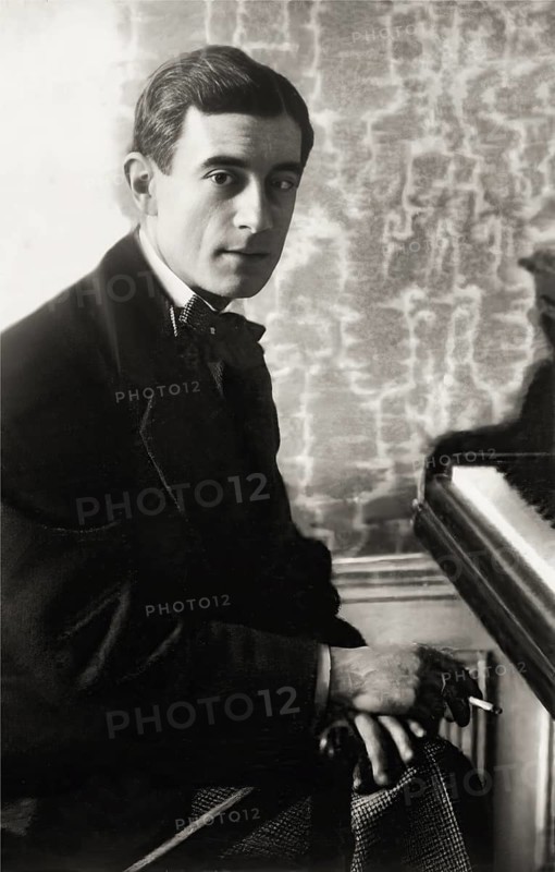 Joseph Maurice Ravel, 1875 – 1937, French composer, pianist and conductor, leading musician in Impressionism, digitally edited after Roland-Manuel