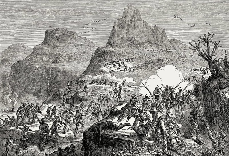 Scene from the Cape Frontier Wars, South Africa
