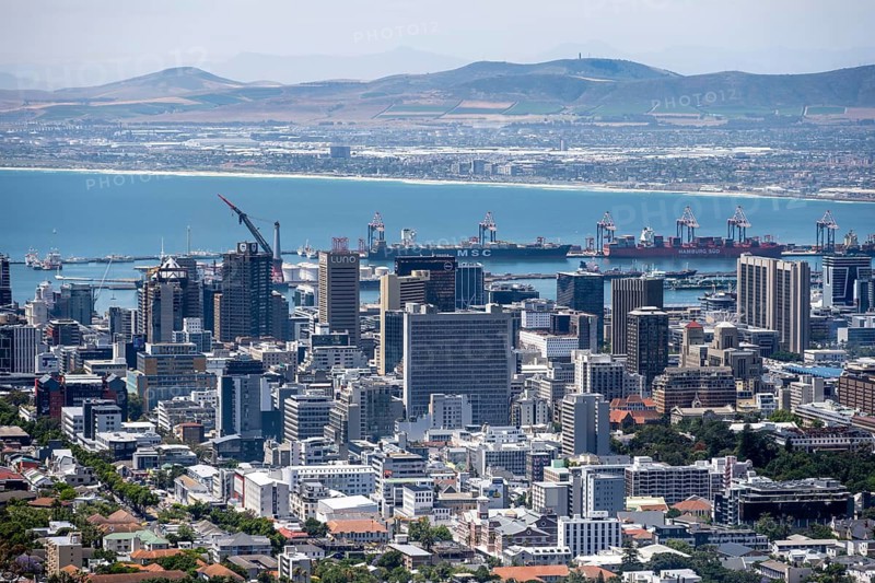 City view of Cape Town Downtown, South Africa