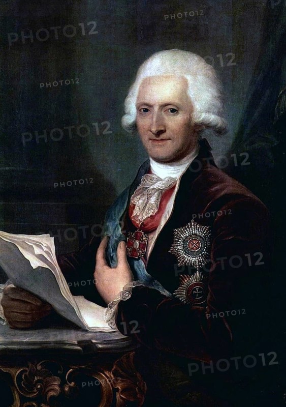 Count Jacob Sievers (30 August 1731 - 23 July 1808) was a Russian statesman from the Sievers family, painting by Josef Maria Grassi (1757-1838), digitally enhanced reproduction of a 19th century original, historical