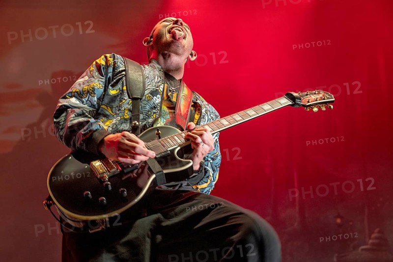 TRIVIUM, metal band, USA, Matthew Heafy, singer, guitarist, concert, 14.02.2025, Max-Schmeling-Halle, Berlin, Germany < english> TRIVIUM, metal band, USA, concert, February 14th, 2025, Max-Schmeling-Halle, Berlin, Germany