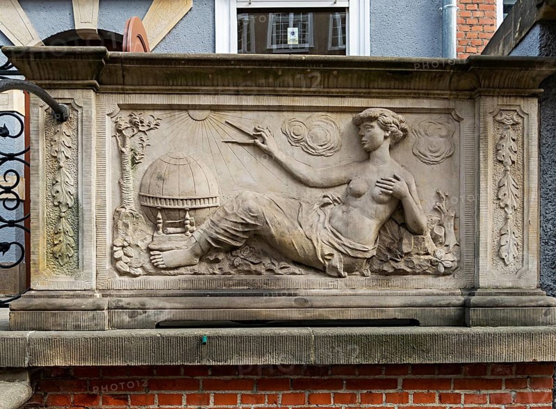 Ornaments and reliefs in the Old Town of Gdansk, Poland