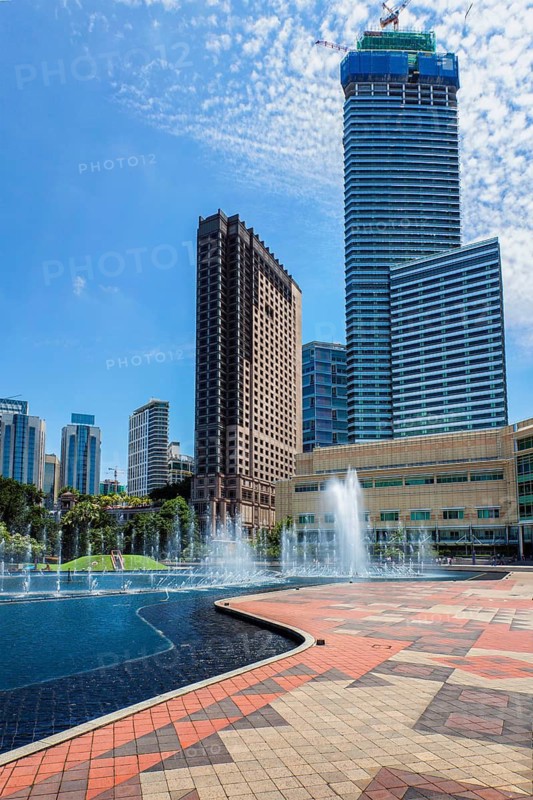 Skyline of Central Business District of Kuala Lumpur, Malaysia