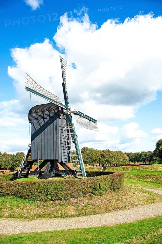 Windmill, Fortress, Bourtange, Netherlands