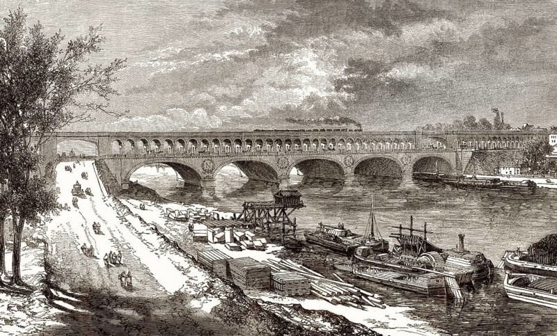 La porte du Point-du-Jour, Paris, Frankreich, 19. Jahrhundert