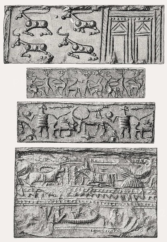 Old Babylonian cylinder seals, Mesopotamia