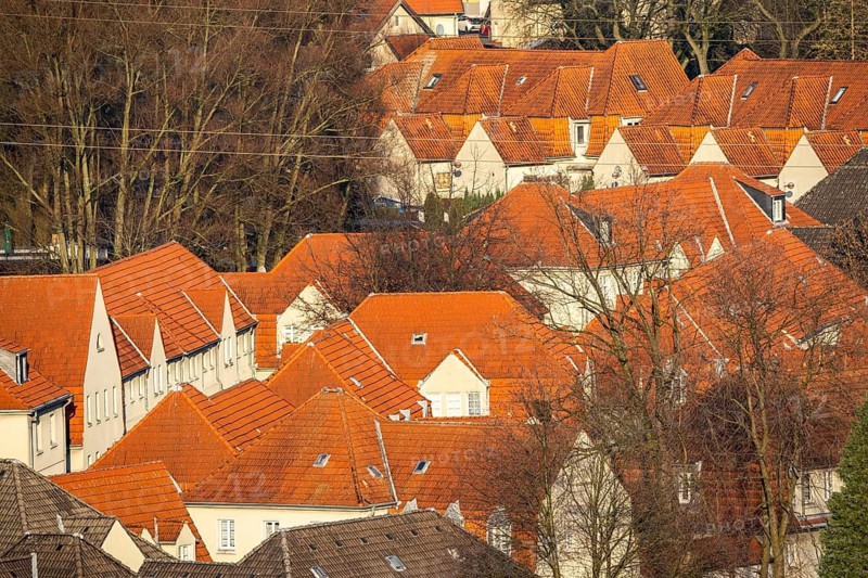 Schüngelberg housing estate, former colliery housing estate, Schüngelbergsiedlung mining estate, Buer district, Gelsenkirchen, North Rhine-Westphalia, Germany