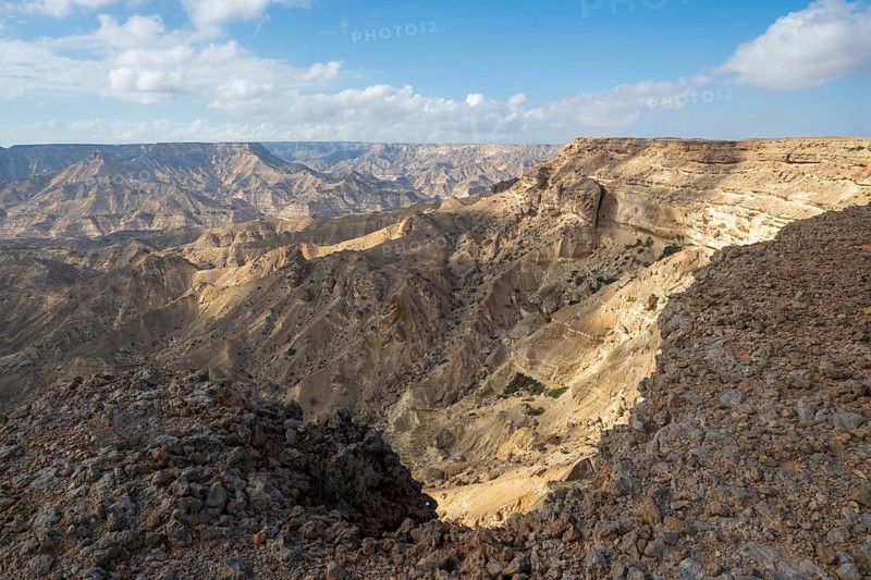 Barren mountains and gorges near Ash Shuwaymiyah, Oman