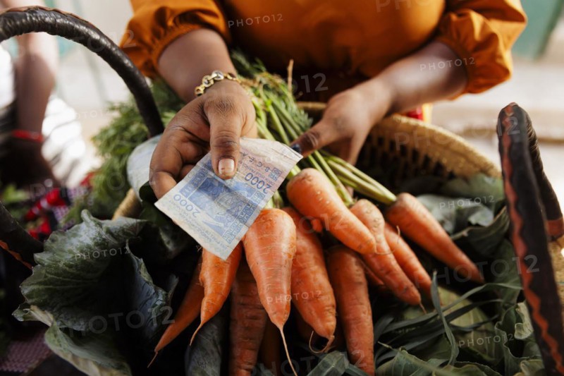Sale of vegetables in Beo-Noree, 04.03.2024.photographed on behalf of the Federal Ministry for Economic Cooperation and Development