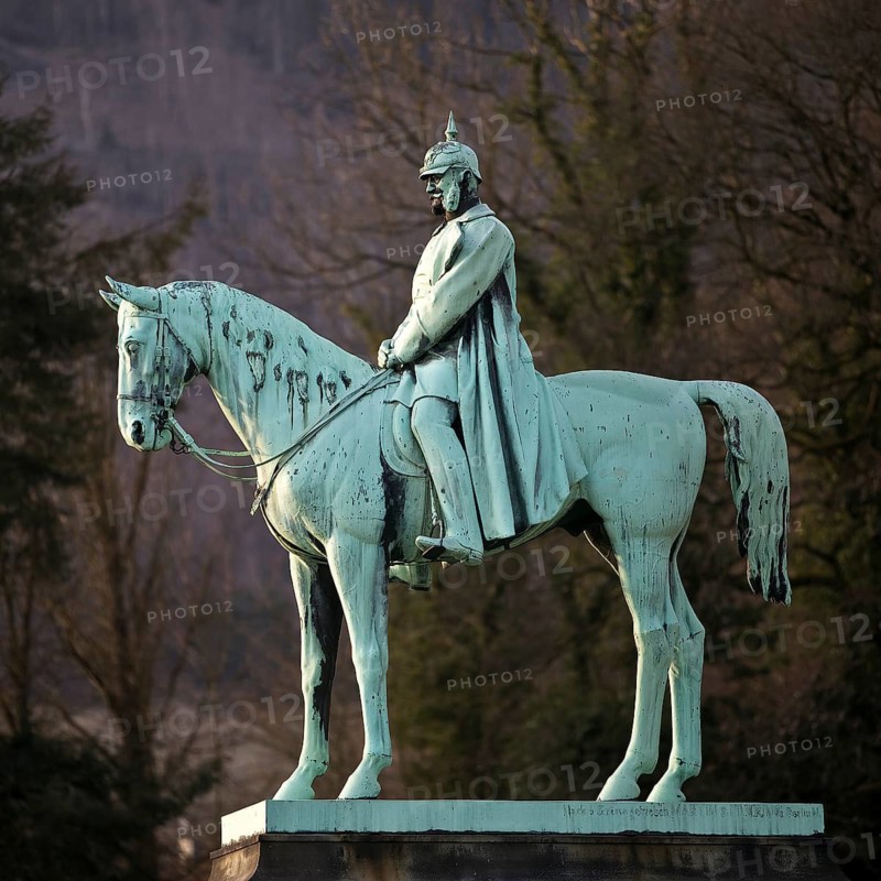 Equestrian statue of William I or William the Great, Imperial Palace of Goslar, UNESCO World Heritage Site, Lower Saxony, Germany