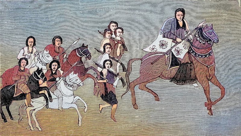 Abyssinia, Abyssinian prince travelling, 1869, today Ethiopia, Historical, digitally restored reproduction of a 19th century original
