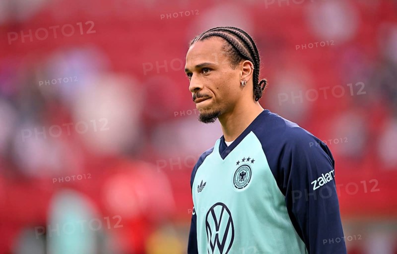 Warm-up training Leroy Sané GER (19) portrait international football match, Germany, MEWA Arena Mainz, Rhineland-Palatinate, Germany