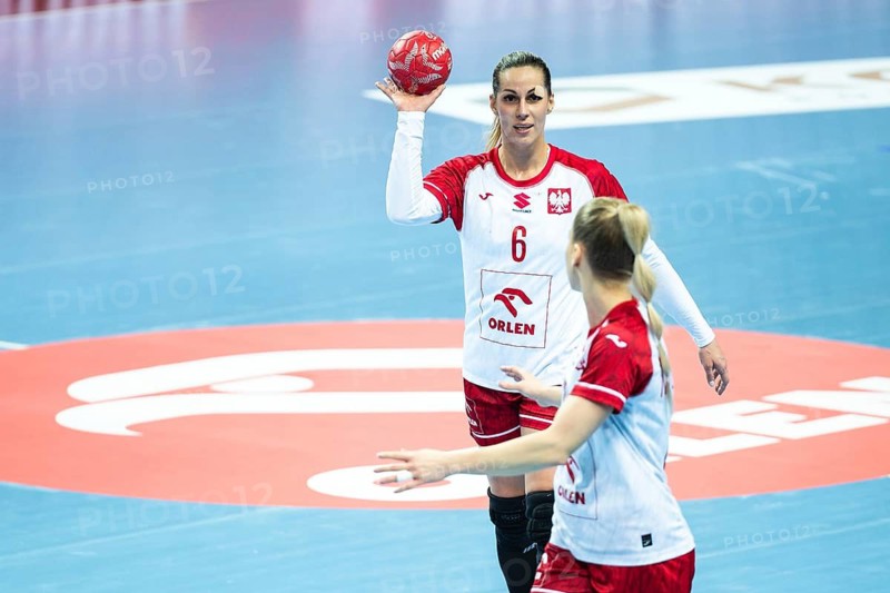 LUBIN, POLAND - MARCH 5, 2026: Women handball match EHF EURO Cup 2026: Poland - Norway. In action Noga Patrycja