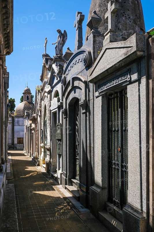 Buenos Aires, Argentina, La Recoleta cemetery is located in the Recoleta district of the same name, one of the capital's most expensive residential and business neighbourhoods. Cementario de la Recoleta has become the resting place of numerous wealthy and prominent residents, the most famous of whom is Juan Perón's second woman, Eva Perón