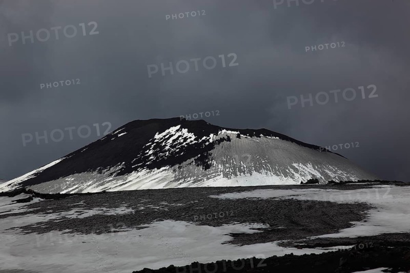 Volcanic landscape at the secondary crater of Etna, Etna, Sicily, Italy