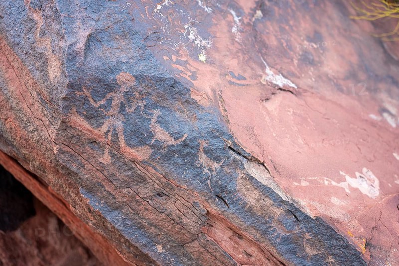Indigenous paintings, Talampaya National Park, La Rioja Province, Argentina