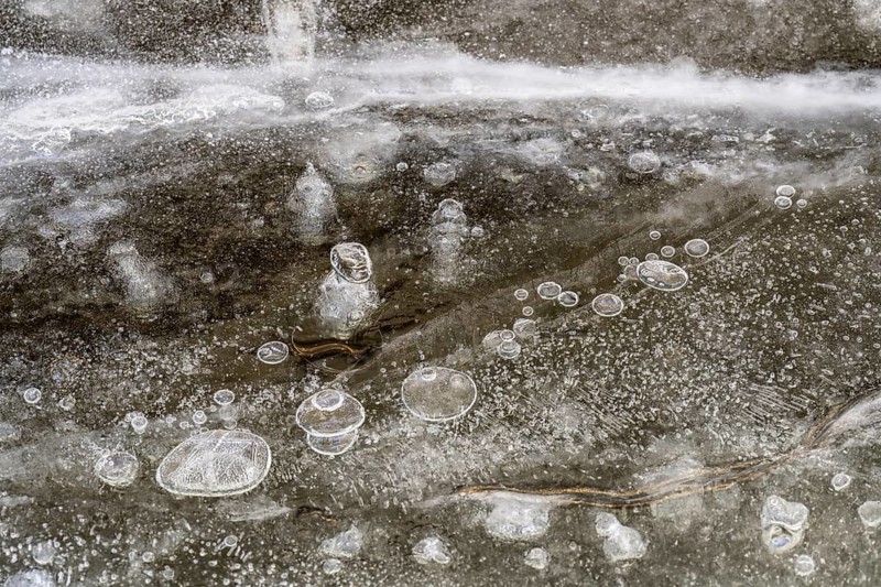 Ice structures, Storsjön, Östersund, Jämtland, Sweden, March 2022