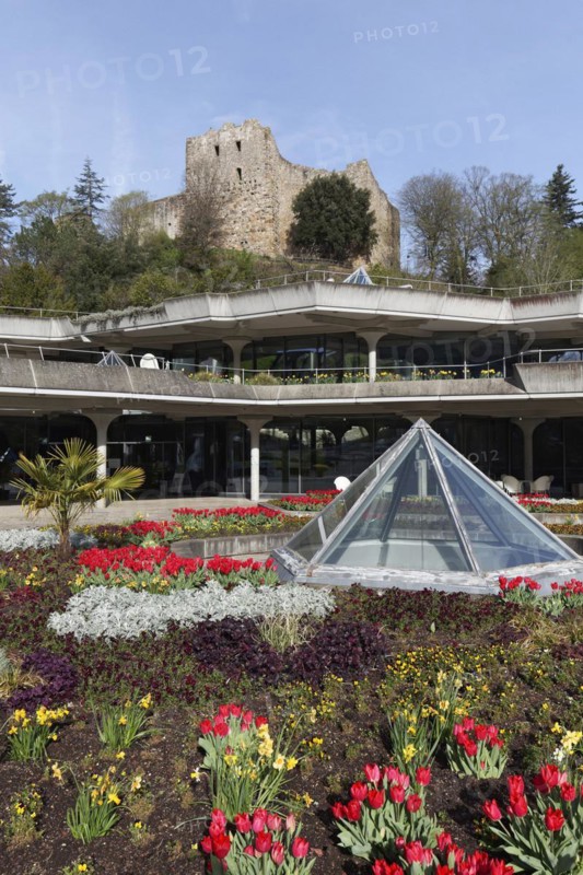 Kur- und Festspielhaus, Baden Castle, Badenweiler spa town, Markgräflerland, Black Forest, Baden-Württemberg, Germany