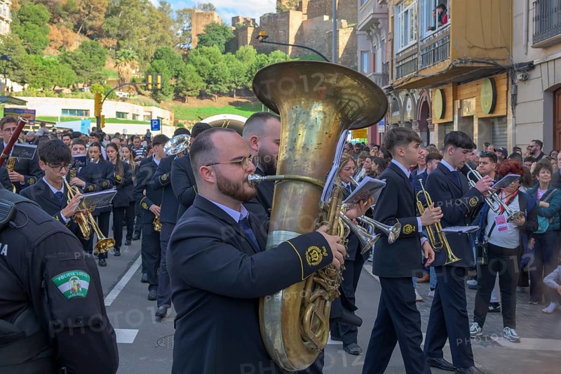 Good Friday procession, music group, Malaga, Spain