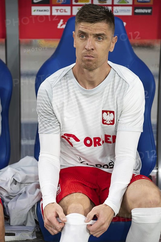 CHORZOW, POLAND - JUNE 6, 2025: Friendly match Poland - Moldova. Krzysztof Piatek