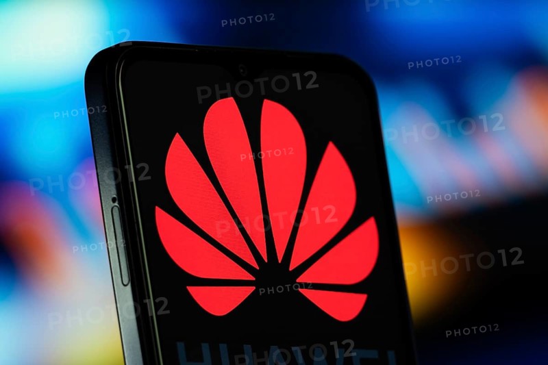 Shenzhen, China- 8 July 2026: HUAWEI logo is seen on a smartphone