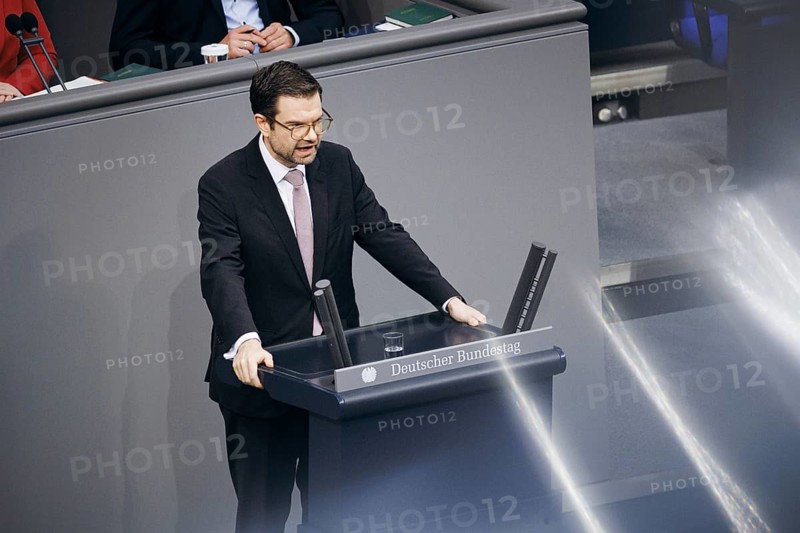 Marco Buschmann (FDP), Federal Minister of Justice, recorded during a speech on internal security in the German Bundestag in Berlin, 12/09/2024