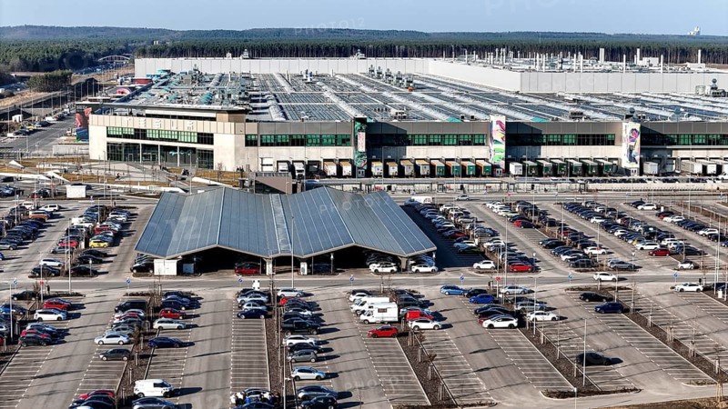 Tesla Gigafactory, Grünheide, 07.03.2025, Grünheide, Brandenburg, Germany