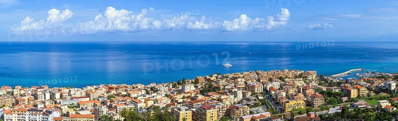 Panorama of Tropea, Tyrrhenian Sea, Calabria, Italy