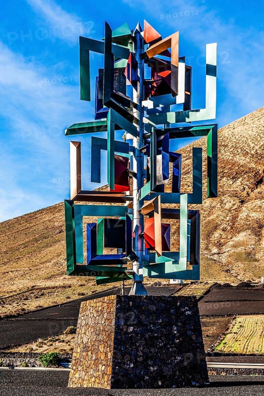 Sculpture as a game of willy-nilly, Fundacion Cesar Manrique, Lanzarote, Canary Islands, Spain