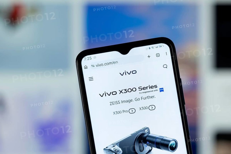Dhaka, Bangladesh - 05 May 2026: Close-up of vivo's homepage on a smartphone