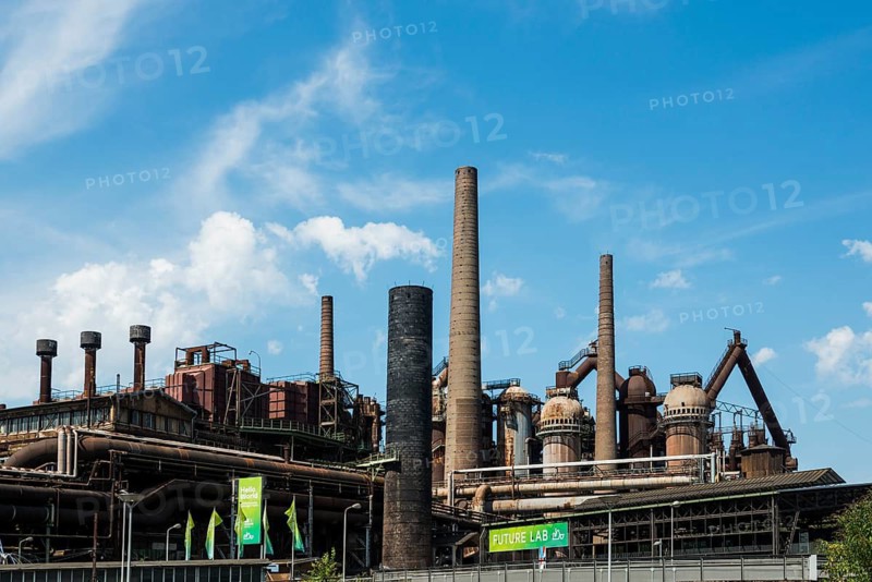 Former steelworks, Völklingen Ironworks, UNESCO World Heritage Site, Völklingen, Saarland, Germany