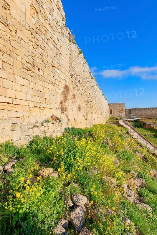 Lombardia Castle interior walls, Enna, Siclly, Italy