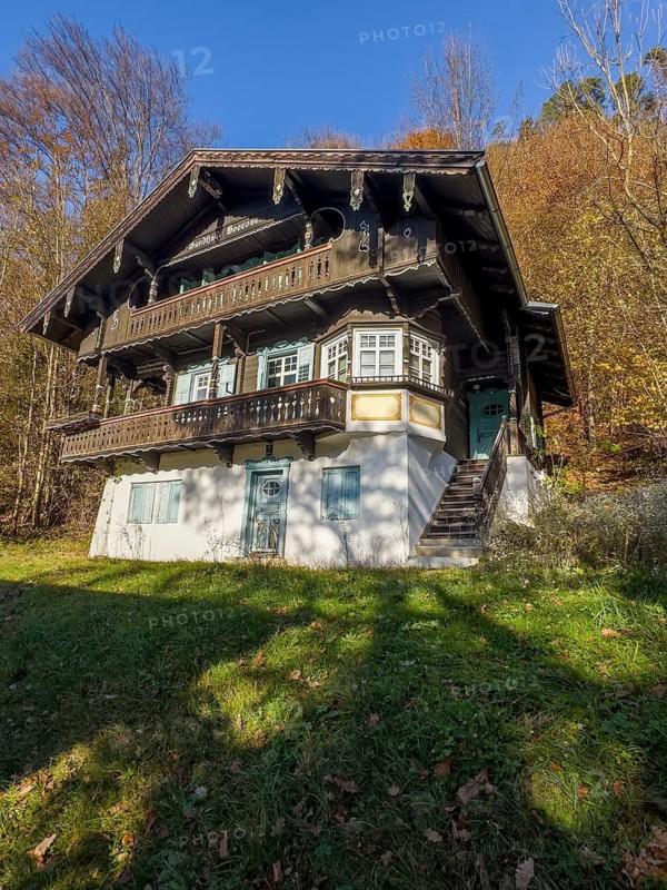 Uninhabited house, autumn atmosphere