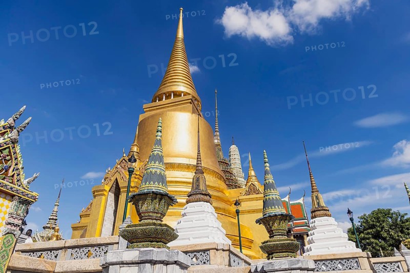 Wat Phra Kaeo, Temple of the Emerald Buddha. Bangkok, Thailand